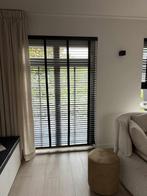 Zwarte houten lamellen/jaloeziën, Enlèvement, Comme neuf, Noir, 100 à 150 cm