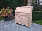 Massief eiken secretaire. Geluchtgomd., Huis en Inrichting, Kasten | Secretaires, Ophalen of Verzenden, Zo goed als nieuw