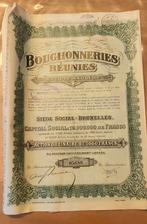 Actions Des Bouchonneries Réunies SA, Enlèvement ou Envoi, 1920 à 1950, Action