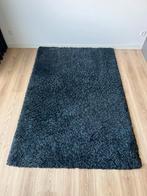 IKEA hoogpollig blauw tapijt, Huis en Inrichting, Ophalen, Gebruikt, 100 tot 150 cm, Blauw