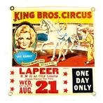 1935 Cole Bros Circus Poster, Publicité, Enlèvement, Utilisé, A1 jusqu'à A3