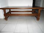 Mooie massief eiken (salon)tafel. oerdegelijk. prima staat., Huis en Inrichting, Ophalen, Eikenhout