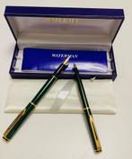 Vintage Waterman Set uit de jaren 90, voorwoord, smaragdgroe, Pennenset, Met doosje, Ophalen of Verzenden, Zo goed als nieuw