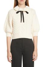 Red Valentino Zeldzame korte Kabeltrui XS Pierrotkraag strik, Kleding | Dames, Ophalen of Verzenden, Nieuw, Maat 34 (XS) of kleiner