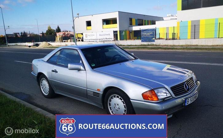 Mercedes-Benz 500 SL | 1990 | Route 66 Auctions, Autos, Oldtimers & Ancêtres, Entreprise, Achat, Mercedes-Benz, Essence, Autre carrosserie
