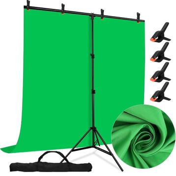 Green Screen voor fotografie 2x1,5 m, 2,23m max hoogte beschikbaar voor biedingen