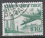 Chili 1956/1957 - Yvert 169PA - Vliegtuig en Petroleum (ST), Timbres & Monnaies, Timbres | Amérique, Affranchi, Envoi