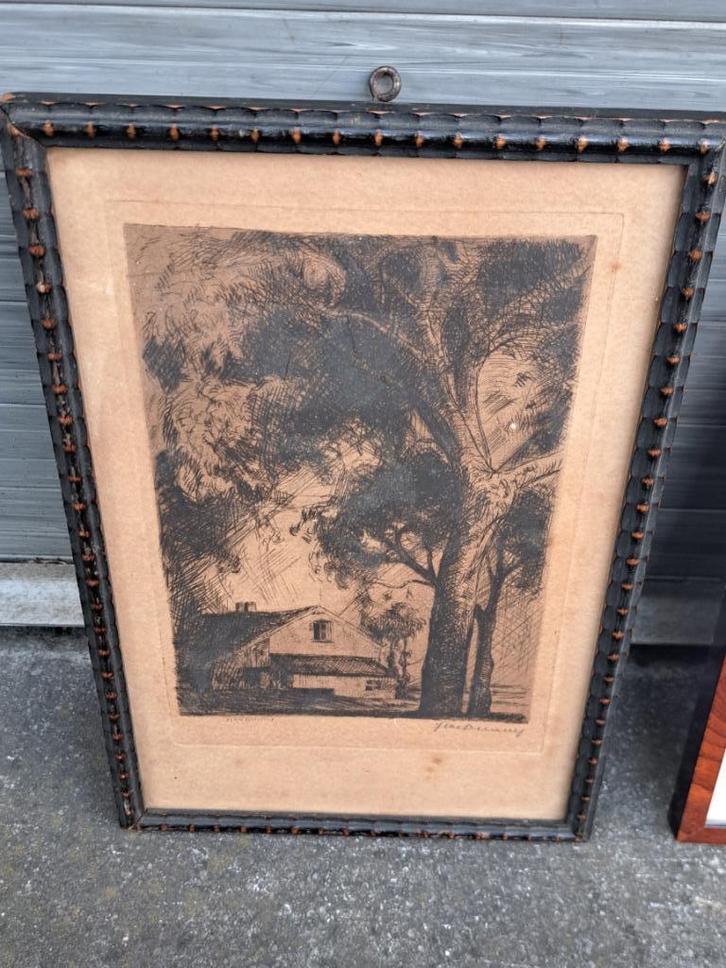 gravure signe jean donnay, Antiquités & Art, Art | Eaux-fortes & Gravures, Enlèvement ou Envoi