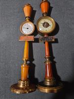 Une horloge et un baromètre, Antiquités & Art, Envoi, Verre