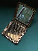 Vintage Stratton poederdoos – verzilverd – jaren 50/60, Ophalen of Verzenden