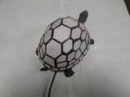 SCHILDPAD TIFFANY, Huis en Inrichting, Lampen | Tafellampen, Ophalen, Zo goed als nieuw, Glas