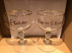 trappistes rochefort 2x verschillend, Verzamelen, Biermerken, Ophalen of Verzenden, Gebruikt, Glas of Glazen, Overige merken