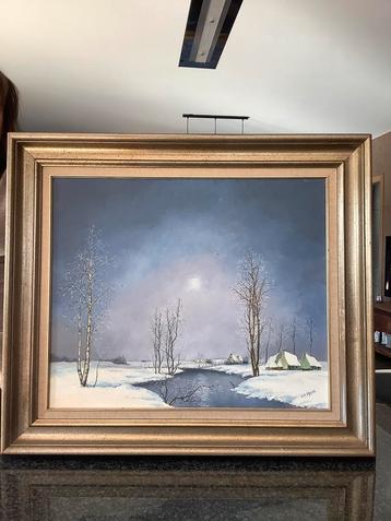 Schilderij op doek - F. De Bruyne beschikbaar voor biedingen