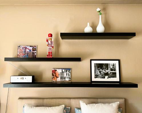 Étagères murales IKEA, brun noir – Pratiques et stylées, Huis en Inrichting, Kasten | Stellingkasten, Zo goed als nieuw, Ophalen