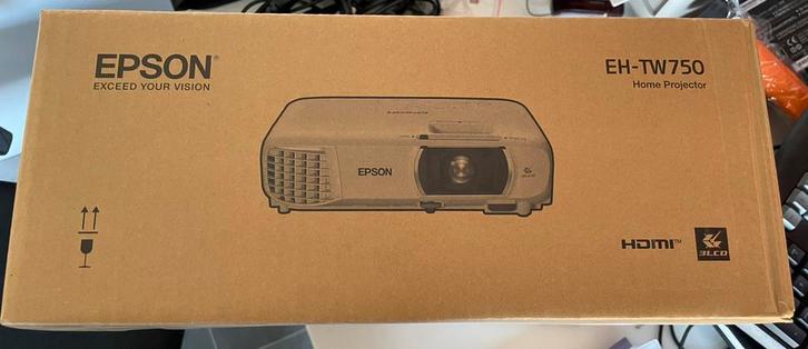 Epson EH-TW750, Audio, Tv en Foto, Beamers, Gebruikt, Overige technologie, Full HD (1080), Ophalen of Verzenden