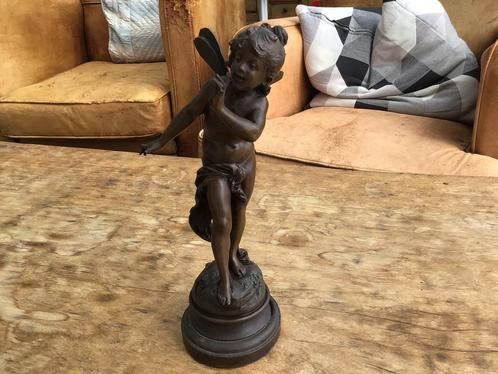 Elf in zamak van auguste moreau, Antiek en Kunst, Kunst | Beelden en Houtsnijwerken, Ophalen of Verzenden
