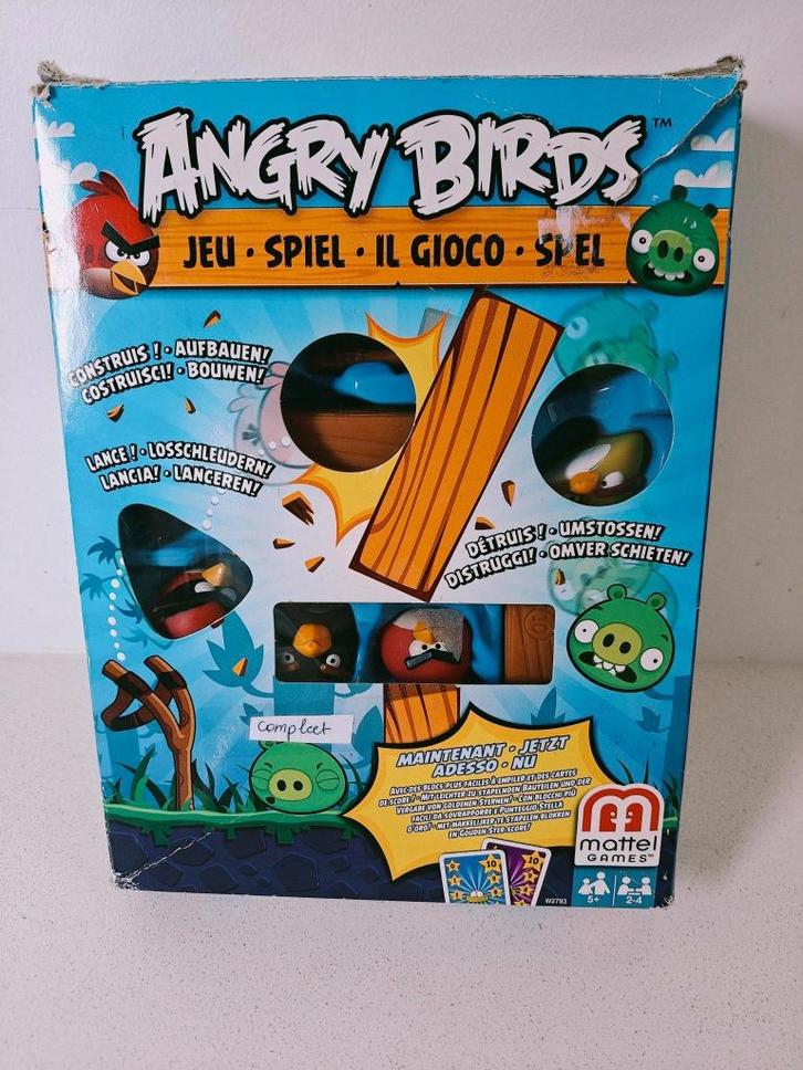 Angry Birds Bordspel van Mattel, Hobby en Vrije tijd, Gezelschapsspellen | Bordspellen, Gebruikt, Een of twee spelers, Drie of vier spelers