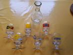 Set van 6 verschillende Ricard-glazen met een karaf, Verzamelen, Glas en Drinkglazen, Nieuw, Ophalen of Verzenden, Borrel- of Shotglas