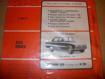 revue technique alfa romeo 1750 de 1968-1970