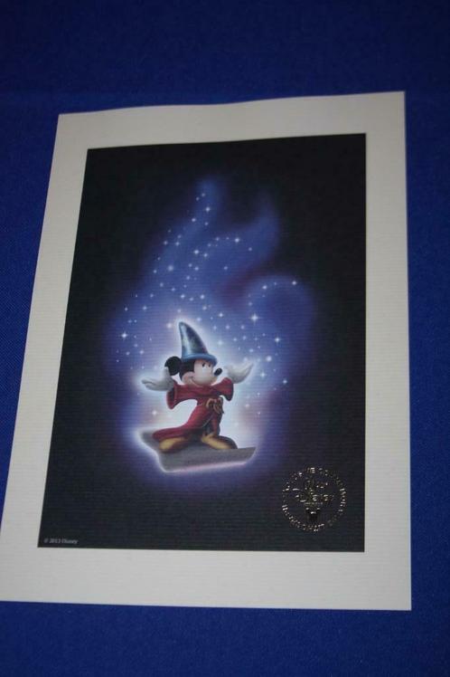 Exclusive commemorative lithograph , Mickey tovenaar 2013, Verzamelen, Disney, Nieuw, Plaatje of Poster, Mickey Mouse, Ophalen of Verzenden