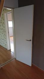 Houten verfdeur (78x200) met metalen klink, Porte intérieure, Enlèvement, Utilisé, Moins de 80 cm