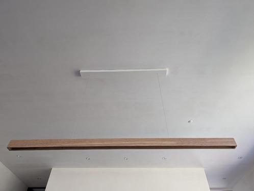 Eiken balk hanglamp 180cm (op maat), Huis en Inrichting, Lampen | Hanglampen, Nieuw, Hout, Ophalen