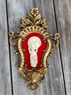Vintage wanddecoratie met engel, Antiek en Kunst, Ophalen of Verzenden