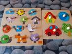 2 houten puzzels goula, Kinderen en Baby's, Ophalen, Zo goed als nieuw
