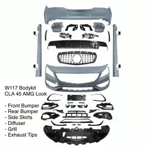BODYKIT VOOR MERCEDES CLA-KLASSE W117 CLA45 AMG LOOK AERO, Auto-onderdelen, Carrosserie, Bumper, Mercedes-Benz, Voor, Nieuw, Ophalen of Verzenden