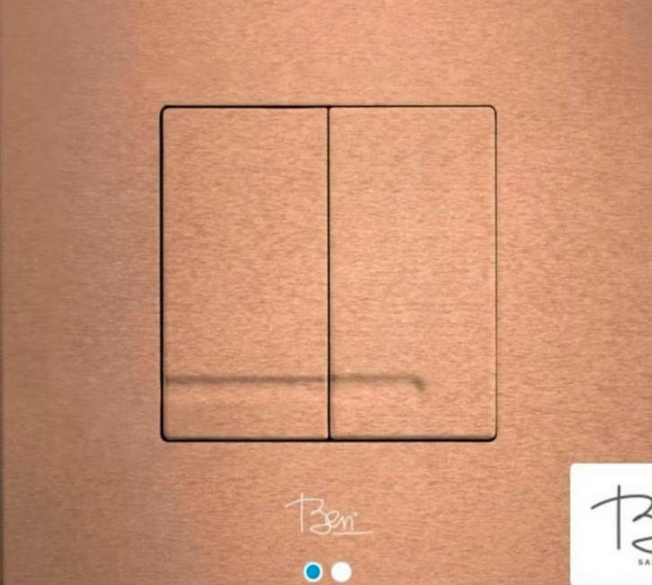 Ben Nemano bedieningspaneel geborsteld koper, Doe-het-zelf en Bouw, Sanitair, Nieuw, Toilet, Koper, Ophalen