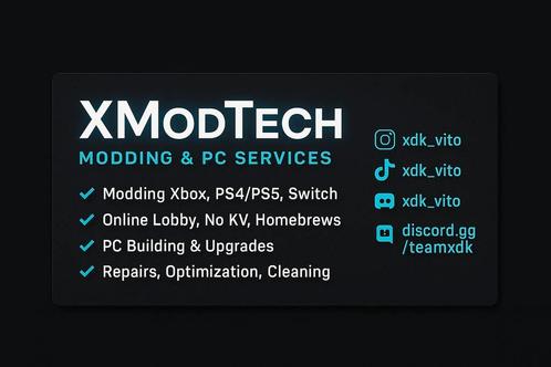️ XModTech – Réparation & Modding Consoles / Services PC, Games en Spelcomputers, Spelcomputers | Overige