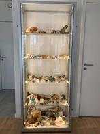 Vitrinekast glas en aluminium verlichting met slot, 25 à 50 cm, Modern - tijdloos, Verre, Comme neuf