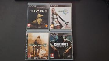 PS3 game bundel - Heavy Rain, Final Fantasy 13, Call of Duty beschikbaar voor biedingen