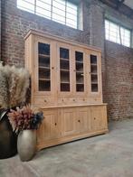 Eiken buffetkast/vitrinekast GRATIS LEVERING, Huis en Inrichting, Ophalen, Met deur(en), 200 cm of meer, Eikenhout