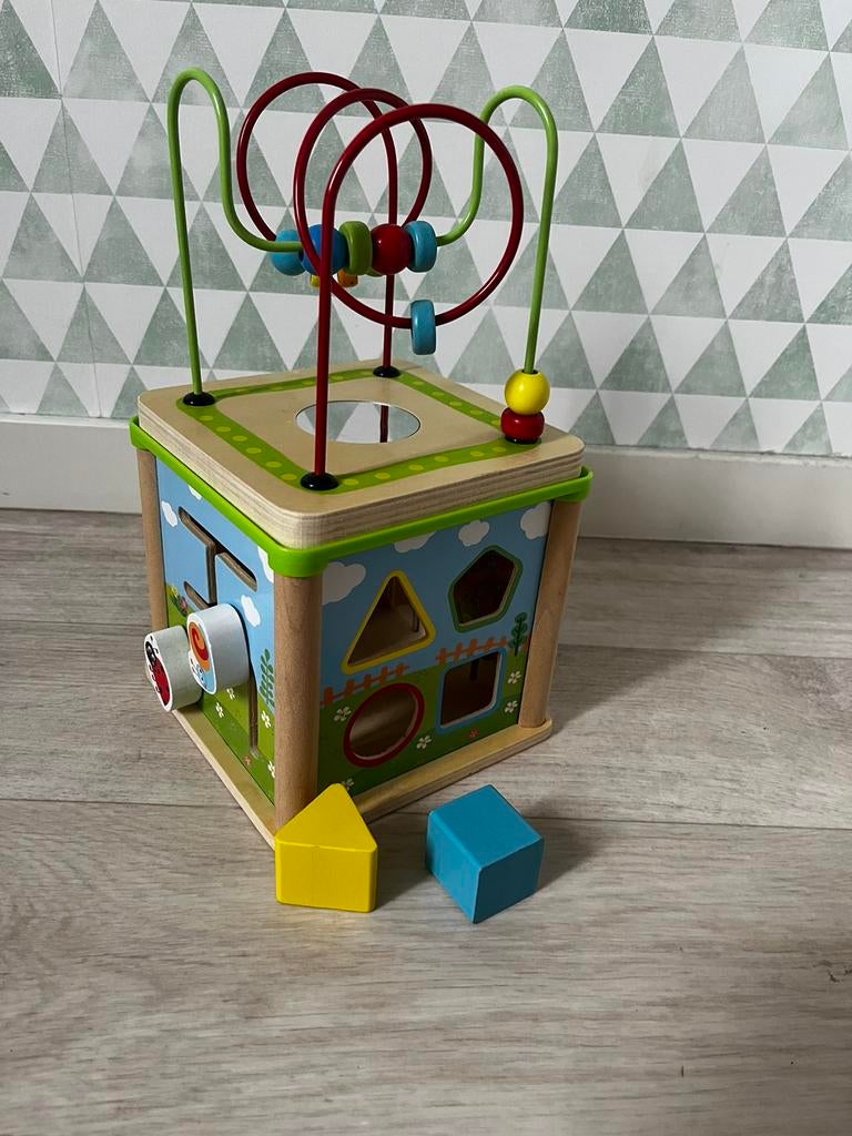 Houten speelgoed, Ophalen, Gebruikt