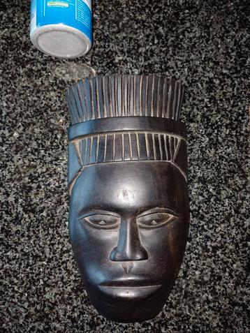 Vintage Ebben houten masker uit Congo beschikbaar voor biedingen