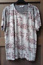 Zacht glanzend truitje met fijne print, Ophalen of Verzenden, Zo goed als nieuw, Maat 46/48 (XL) of groter