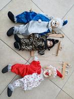 Marionet poppen, pierrot type, Ophalen