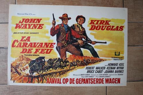 filmaffiche John Wayne The War Wagon 1967 filmposter, Verzamelen, Posters, Zo goed als nieuw, Film en Tv, A1 t/m A3, Rechthoekig Liggend