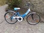 kinderfiets meisje , blauw / Wit 24 - volledig in orde, Fietsen en Brommers, Fietsen | Meisjes, Ophalen, 24 inch, Zo goed als nieuw