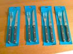 4 sets van steakmes en steakvork, Nieuw, Ophalen of Verzenden, Los bestek, Inox of Chroom