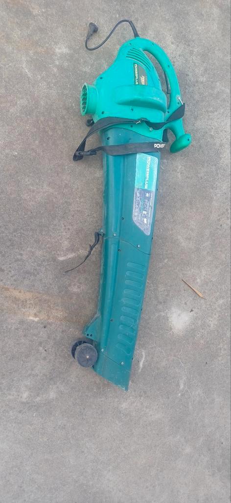 Powerplus Bladblazer, Tuin en Terras, Bladblazers, Gebruikt, Handgedragen, Elektrisch, Met versnipperfunctie, Met neuswiel, Met zuigfunctie