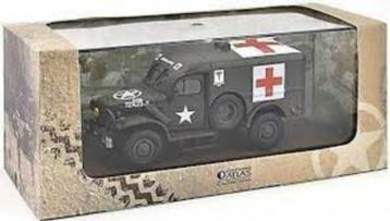 DODGE 4x4 US Army Ambulance 1944 1/43 Atlas IXO UH Neuf+Bte