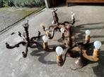4 houten lusters, Maison & Meubles, Lampes | Lustres, Enlèvement ou Envoi