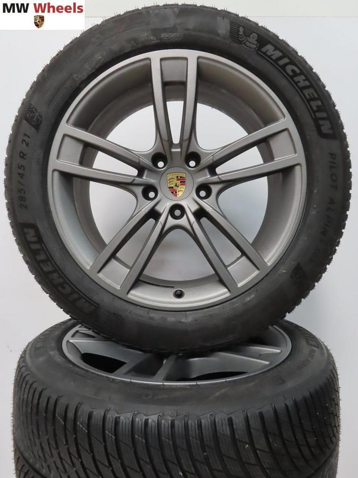 Porsche 21 inch velgen Cayenne 9Y coupe 2025 winterbanden, Auto-onderdelen, Banden en Velgen, Banden en Velgen, Winterbanden, 21 inch