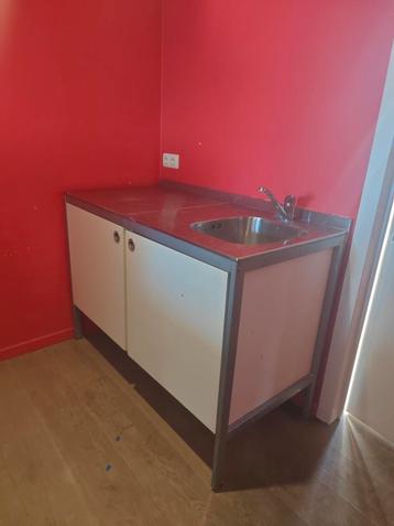 Inox keukenelement met spoelbak beschikbaar voor biedingen
