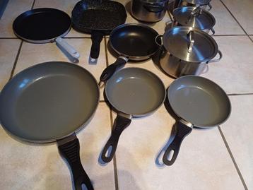 10-delige kookpotten en pannenset beschikbaar voor biedingen