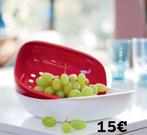 Bol Tupperware Allegra avec passoire, Maison & Meubles, Cuisine| Tupperware, Enlèvement ou Envoi, Neuf