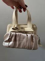 Giancofranco Ferré beige handtas van canvas en leer, Handtassen en Accessoires, Tassen | Damestassen, Ophalen of Verzenden, Beige