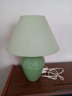 Lampe de table : vert menthe vintage en parfait état hauteur, Maison & Meubles, Utilisé, Enlèvement ou Envoi